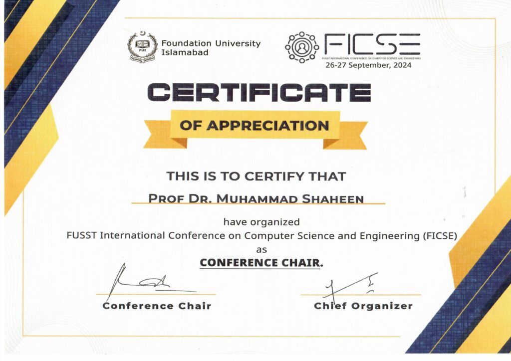 Conf Chair FICSE